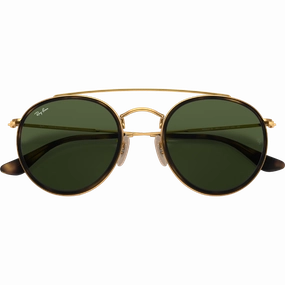 Round Double Bridge - Polished Gold/G-15 Green Shop the Best Deals Hot Price Drop