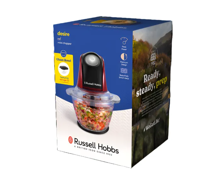 Russell Hobbs Desire Mini Chopper, 350Watts, Black