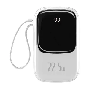 Baseus Qpow Pro Digital Display Fast Charge Power Bank 10000Mah 22.5W Type-C Edition - White Exclusive Online Deal