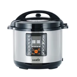 Samix Pressure Cooker 10 L 220-240 V 1600 W Black&Steel