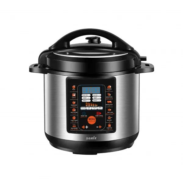 Samix Pressure Cooker 8 L 220-240 V 1350 W Black&Steel