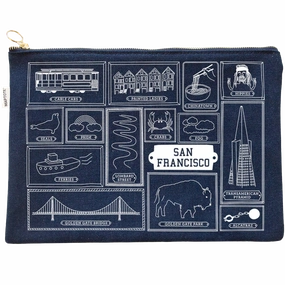 Sweet Deal Inside Todays Hot Savings San Francisco Flat Zip Pouch