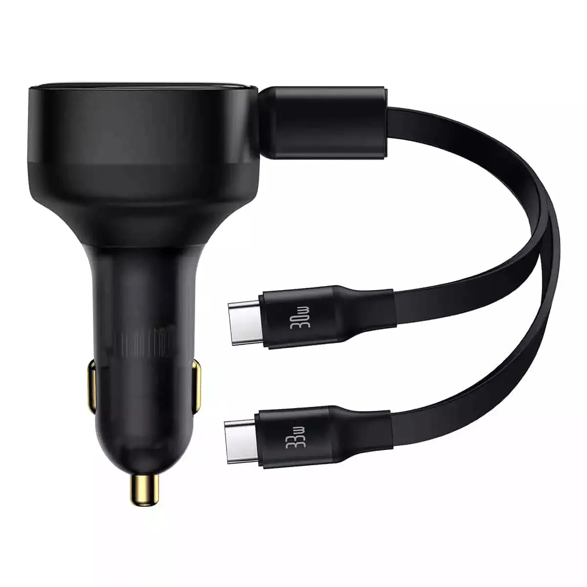 Baseus Enjoyment Retractable 2-In-1 Car Charger C C 33W Dont Miss These Savings