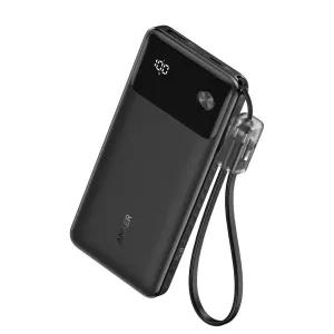 Anker Power Bank Powercore 10000Mah 22.5W Portable Charger With Usb C Lanyard Cable MustHave Items