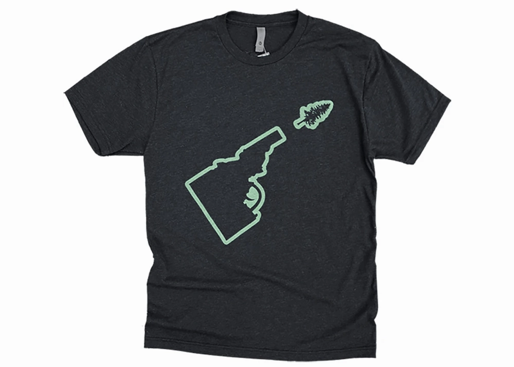 Dont Miss This Steal Mega Online Discount Men'S Idaho Tree-Gun Outline Tee