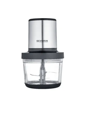 Severin Glass Food Chopper, 2Speeds, 1Lit, 400Watts, Black
