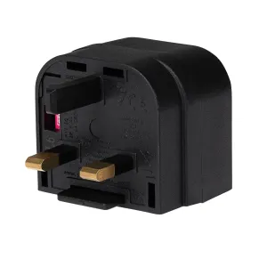 Today Only Discount Shop Todays Picks Maplin Eu 2 Pin Mains Plug To Uk 3 Pin Mains Plug Converter With 3 Amp Fuse - Black