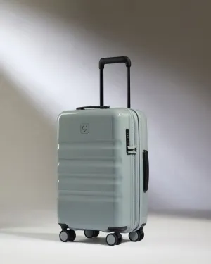 Clearance Blowout Expandable Cabin Suitcase In Mist Blue Gloss - Icon Stripe