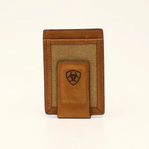 Mega Hot Offer Save Big Online Ariat Men'S Money Clip Wallet In Medium Brown