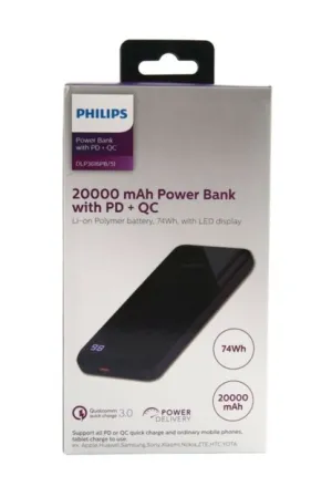 MustHave Gift Ideas Philips Usb Power Bank - 20000Mah