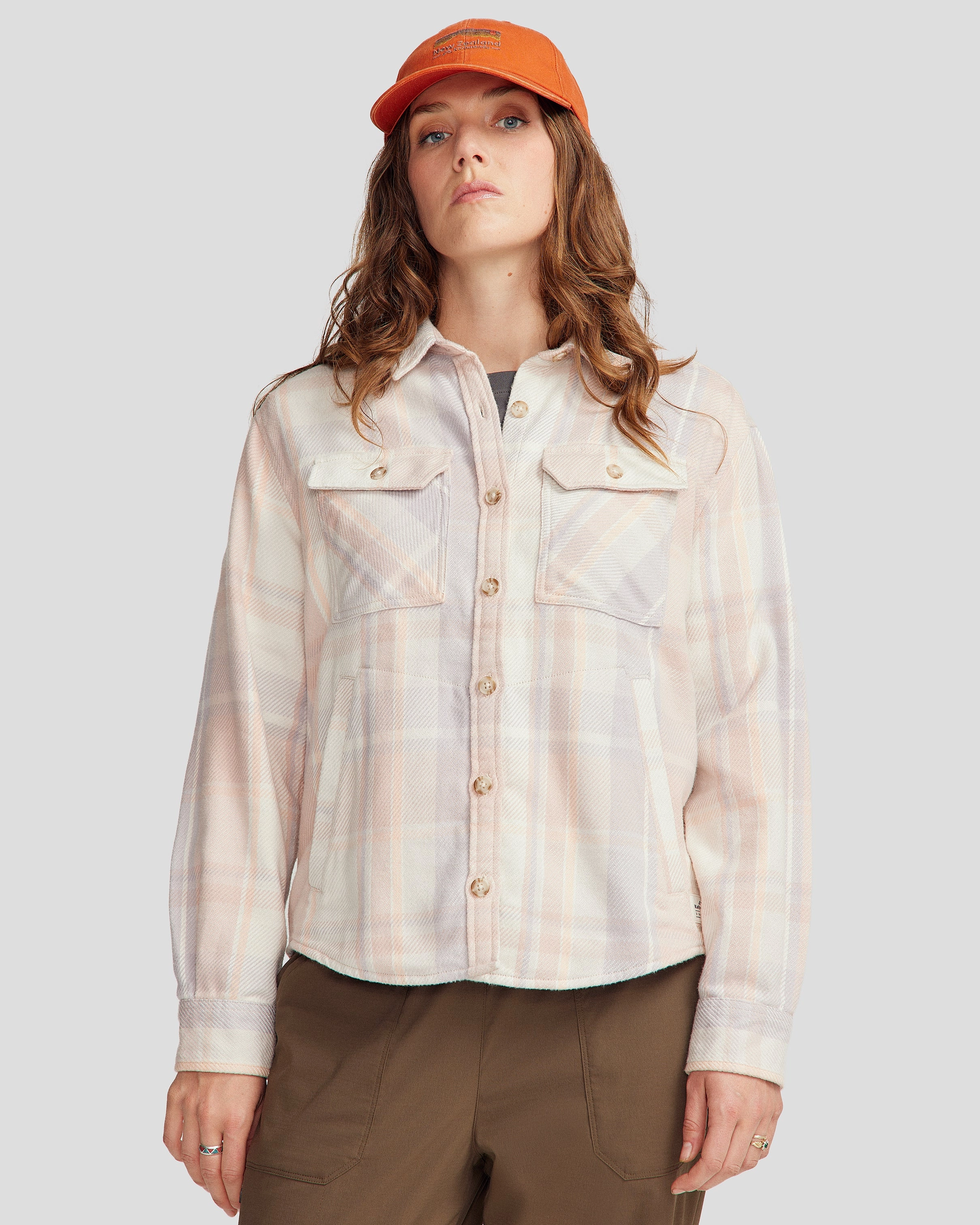 WomenS Huntly Long Sleeve Shirt - Cabin Plaid Shroom Exclusive Online Deal Dont Miss Hot Deals