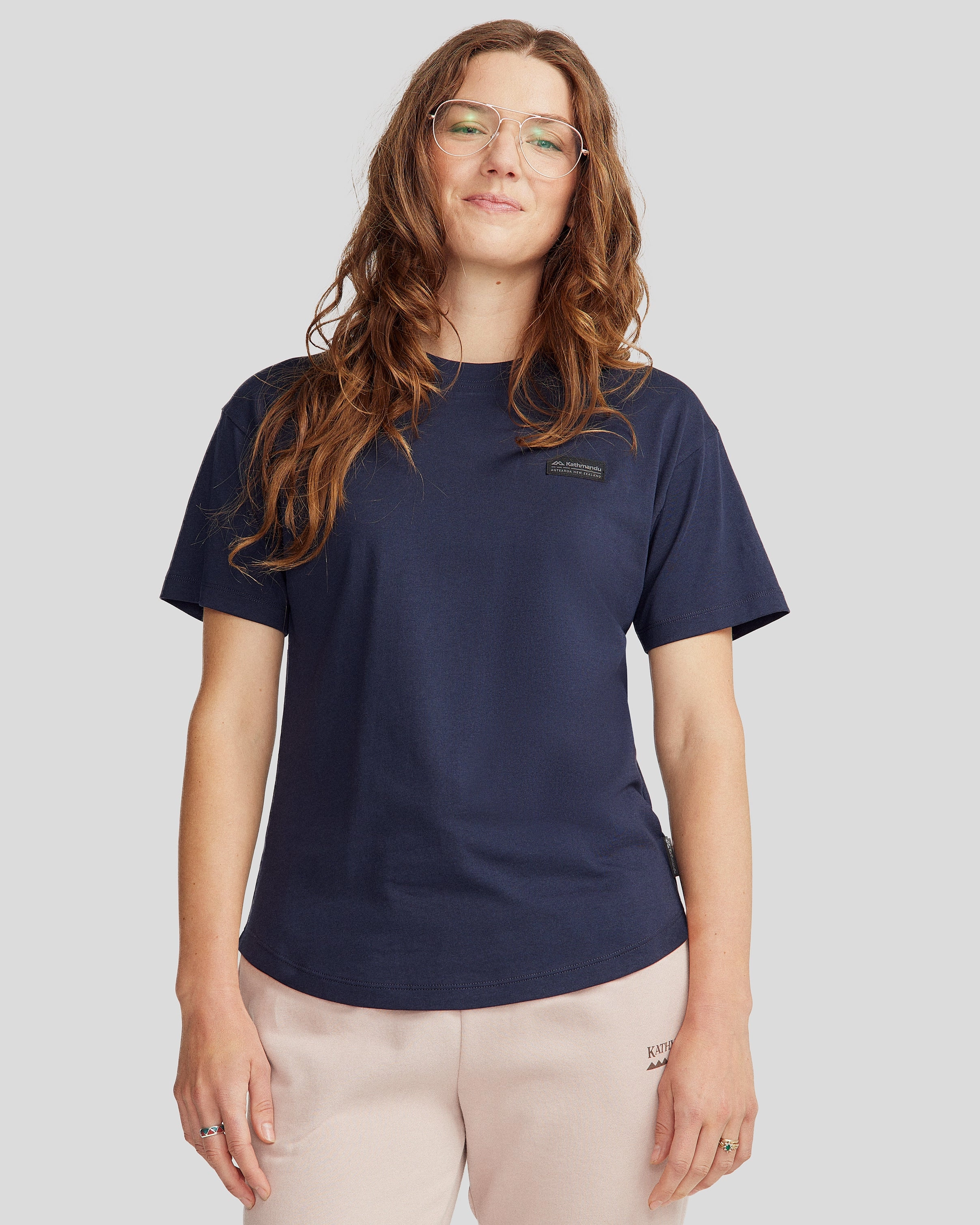 Daily Hot Deal Women'S Badge Organic Cotton S/S Tee - Pure Navy