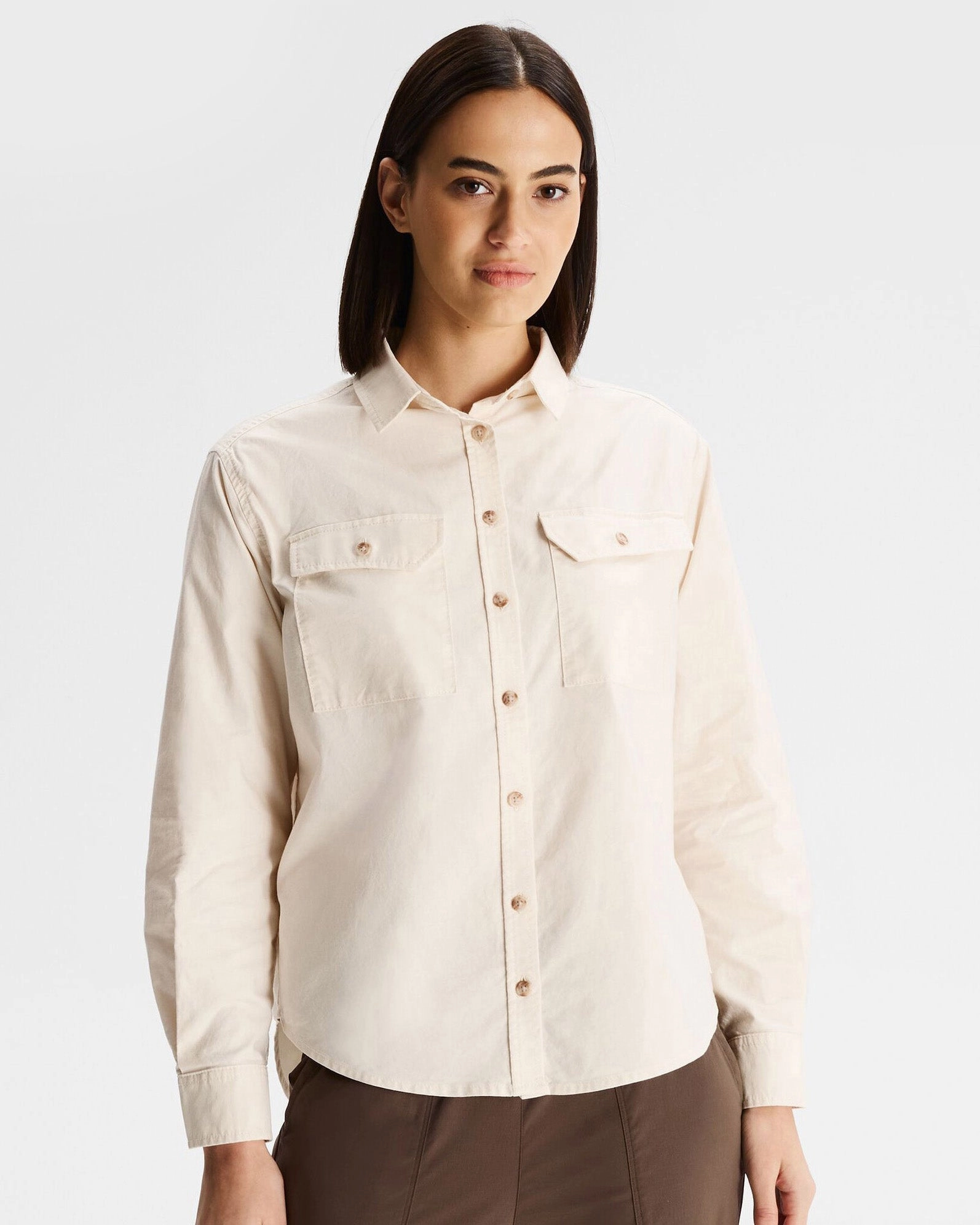 Todays Special Savings Vander Ht Women'S Long Sleeve Shirt - Natural