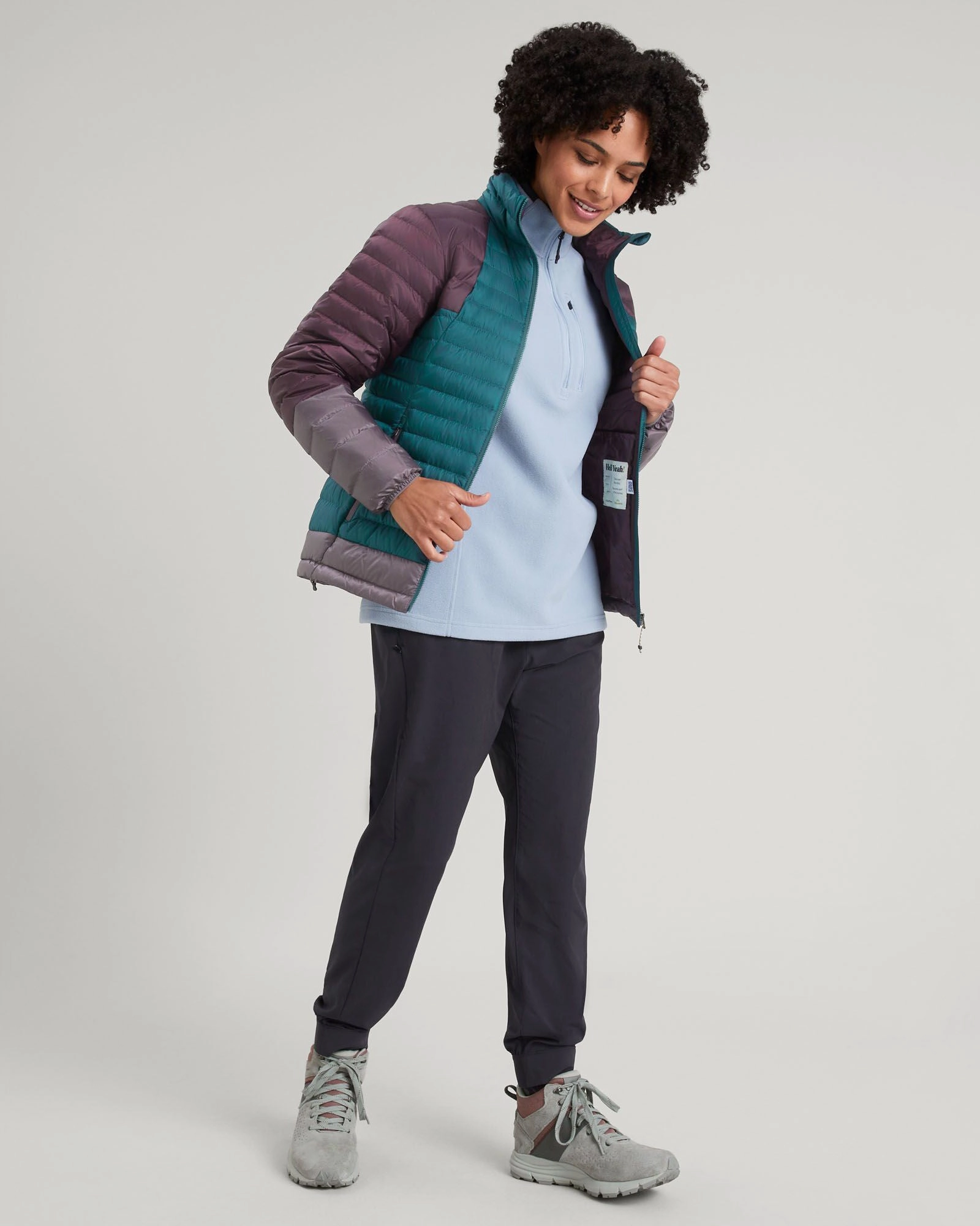 MustHave Items Online Exclusive Offer Women'S Heli R Down Jacket - Deep Lagoon/Jam/Light Quartz