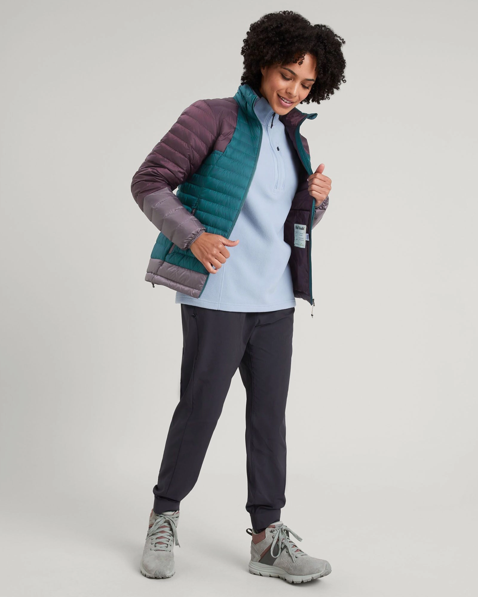 Women'S Heli R Down Jacket - Deep Lagoon/Jam/Light Quartz Hot Offer Ending Soon