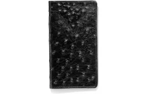 Grab Your Hot Pick Silver Creek Black Ostrich Print Rodeo Wallet