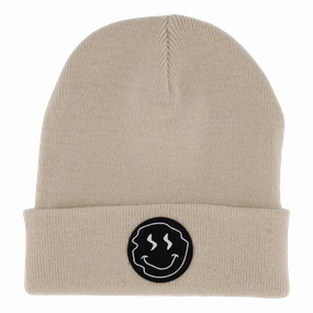 Hot Pick Sale Smiley Beanie Almond
