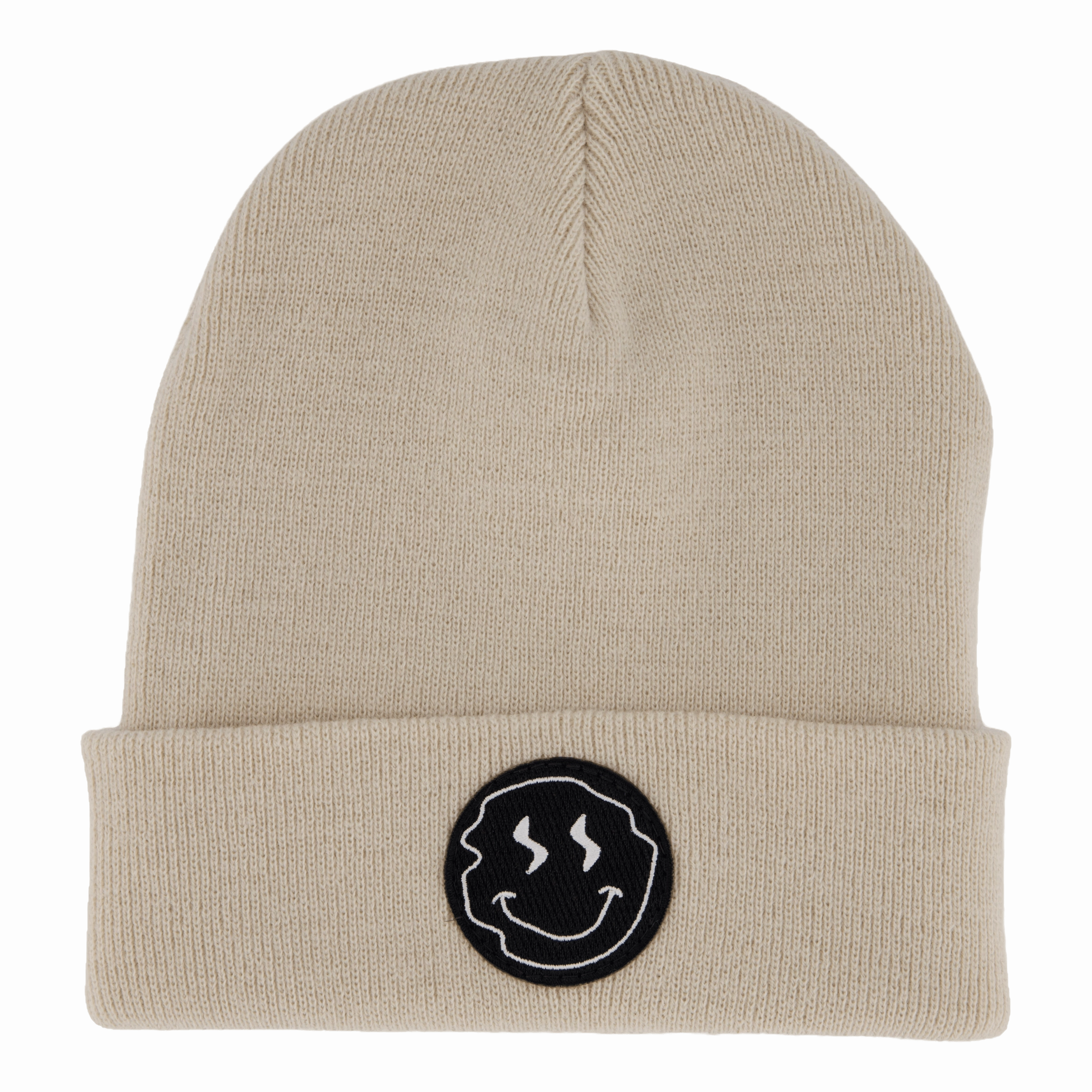 Hot Pick Sale Smiley Beanie Almond