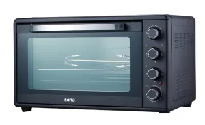 Sona Electric Oven with Convection, 60Lit, 2000Watts, Black
