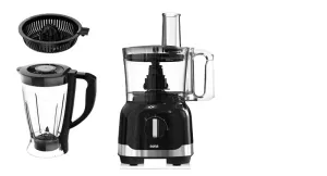 Sona Food Processor With Accessories Black 800 W 3 Speeds 1.5 L 21 Functions