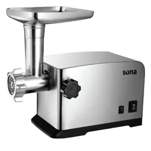Sona Meat Grinder, 3Functions, 1200Watts, Stainless Steel