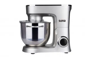 Sona Stand Mixer Silver| Color: Silver| Type: Stand Mixers| Watt: 1500| No. Of Speeds: 3| C