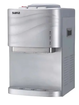 Sona Water Dispenser, Table 3 Faucets Heater Control, Silver