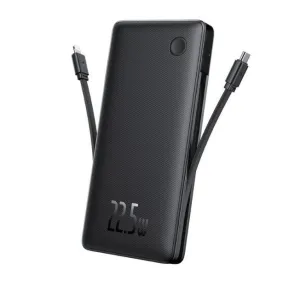 Baseus Airpow Lite 10000Mah 22.5W Dual Cable Power Bank Black Clearance Sale Now Hot Deal Alert
