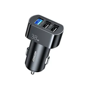 Daily Deal Frenzy Joyroom C-A19 38W 3 Usb Ports Fast Charging Aluminum Alloy Car Charger