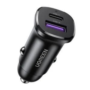 Todays Mega Savings Ugreen 45278 30W Fast Car Charger 1A1C