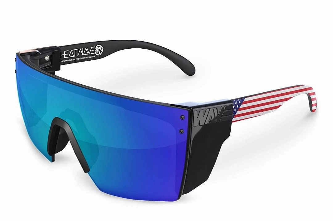 Lazer Face Sunglasses: Stars & Stripes Usa Z87 Polarized Galaxy Blue Lens Clearance Event Surprise Offer Now