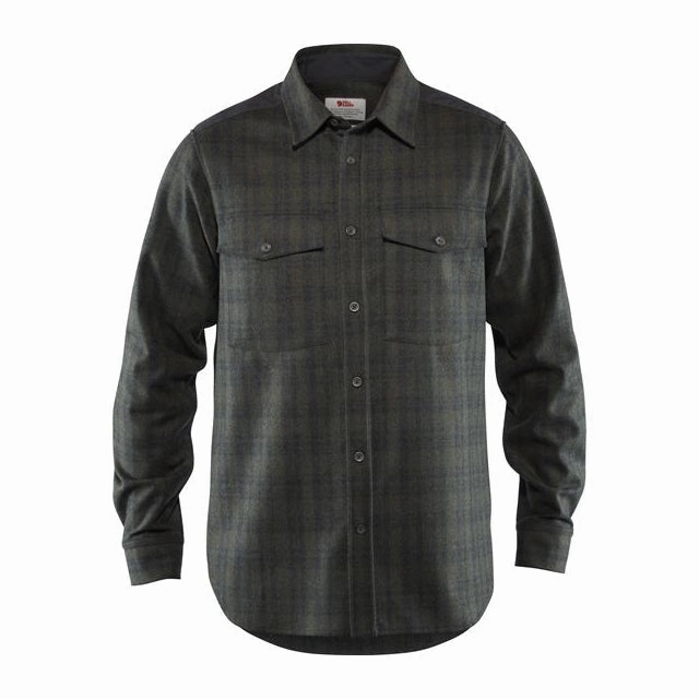 Grab It Fast Men'S Ovik Re-Wool Long Sleeve Shirt