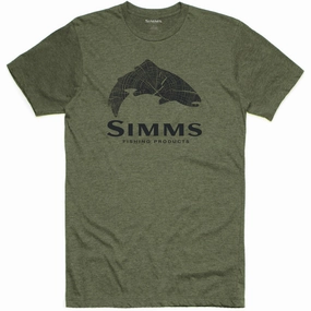 GiftWorthy Sale Men'S Wood Trout Fill T-Shirt