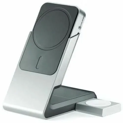 Alogic Matrix  3-In-1 Qi-Enabled Magnetic Wireless Charging Dock With Detachable 5000Mah Power Bank Shop Grab Savings Price Drop Alert