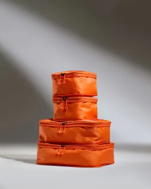 Trending Now Discount Big Price Drop Packing Cubes In Coral - Set Of 4
