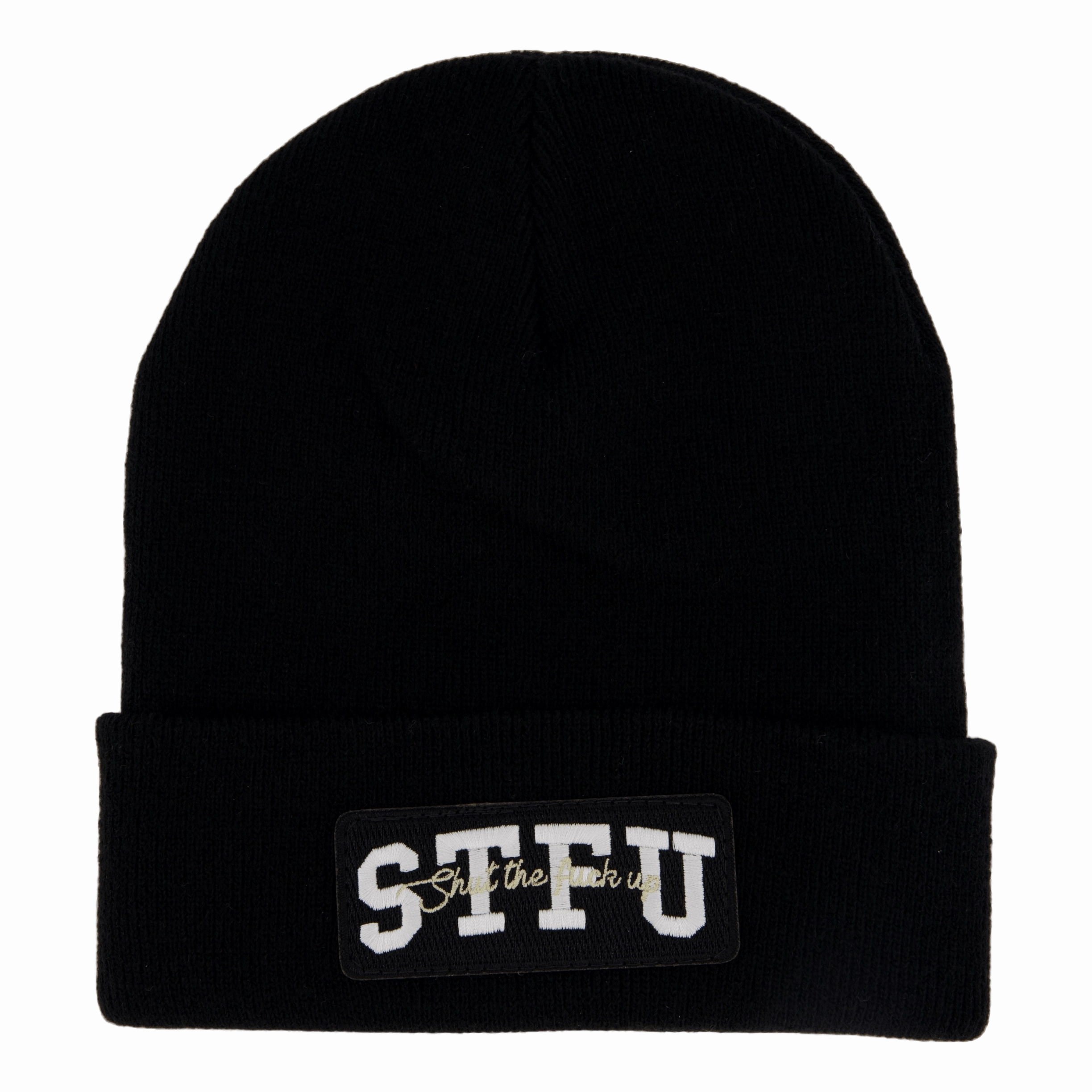 Stfu Beanie Black Clearance Sale