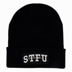 Stfu Beanie Black Clearance Sale