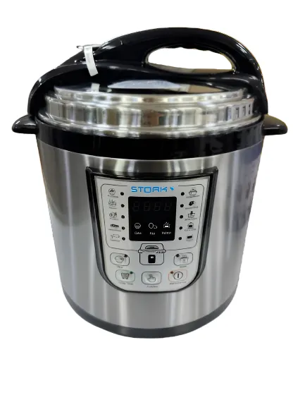 Stork Digital Pressure Cooker, 6Lit, Stainless Steel, 1000Watts