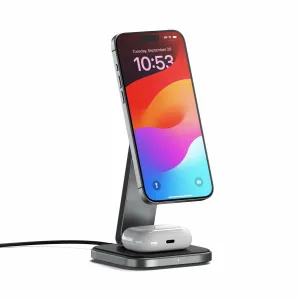 Shop the Savings Grab It Fast Stq21Fm 2-In-1 Foldable Qi2 Wireless Charging Stand Space Gray