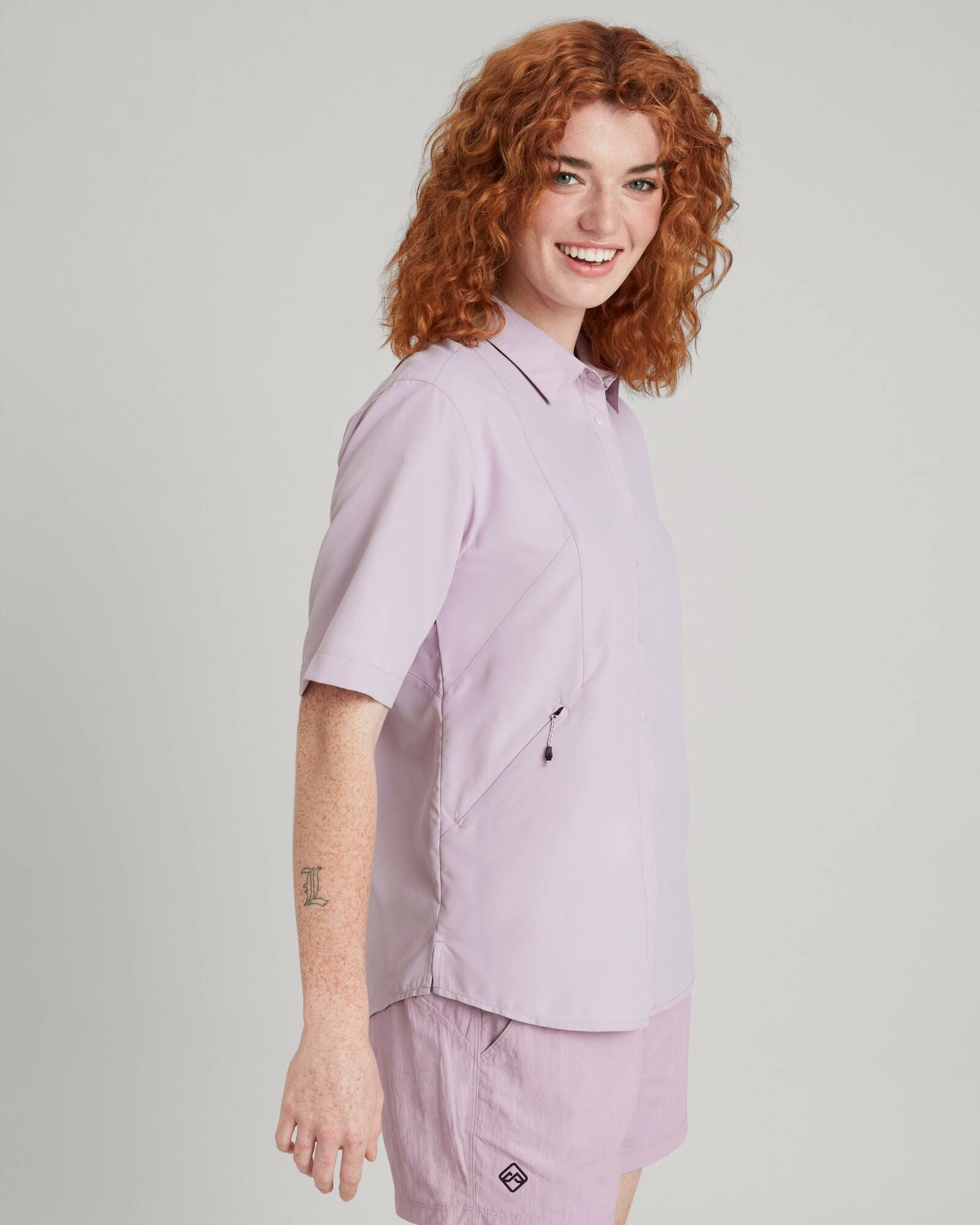 Clearance Event Alert Price Drop Today Sun-Scout Upf Women'S Short Sleeve Shirt - Lupin Field