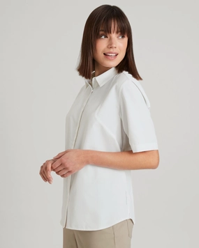 Sun-Scout Upf Women'S Short Sleeve Shirt - White Mega Hot Offer