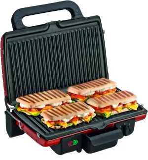 Tefal Grill 2 Cooking positions, Panini & Barbecue, Removable Plates, 1700Watts, Red