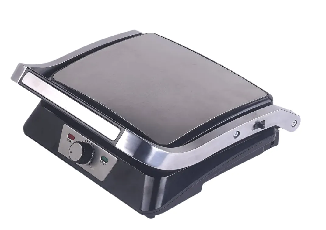 Tekmaz Grill with Garnete Open Plate, 1850Watts, 180C, Stainless Steel / Black