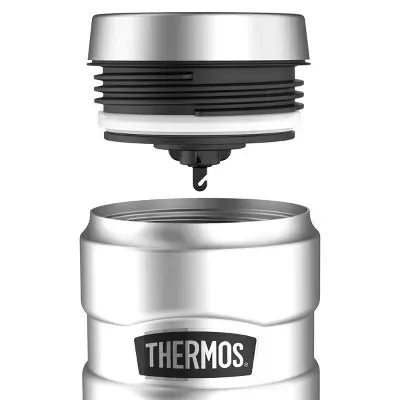 Thermos Vacuum Insulated Travel, 470Ml, Matte Steel