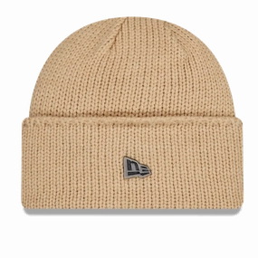 Shop Grab Savings Special Deal Frenzy Beige Wide Cuff Knit Beanie