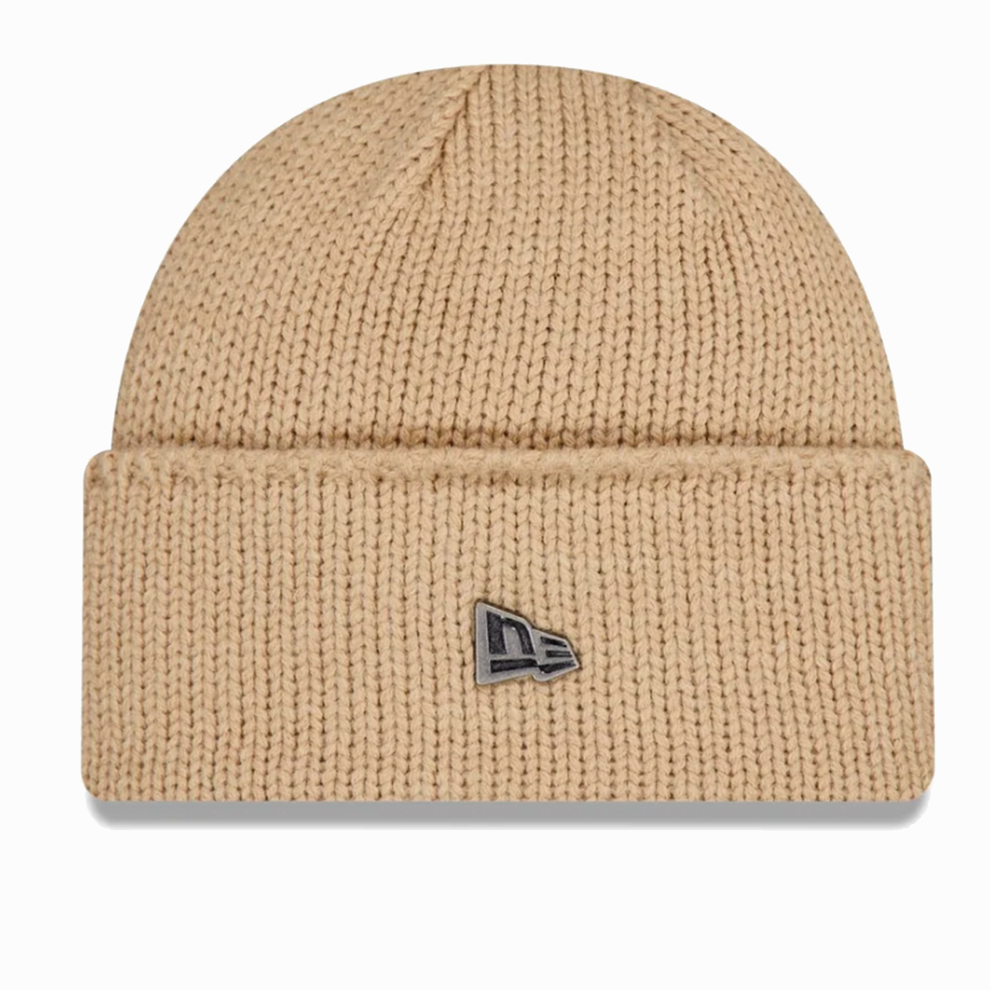 Shop Grab Savings Special Deal Frenzy Beige Wide Cuff Knit Beanie