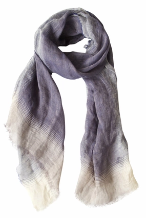 Beautiful Blue Scarf In Linen Shop Grab Offer Shop Smart Save