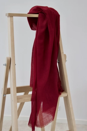 Price Drop Frenzy Bordeaux Wool Scarf