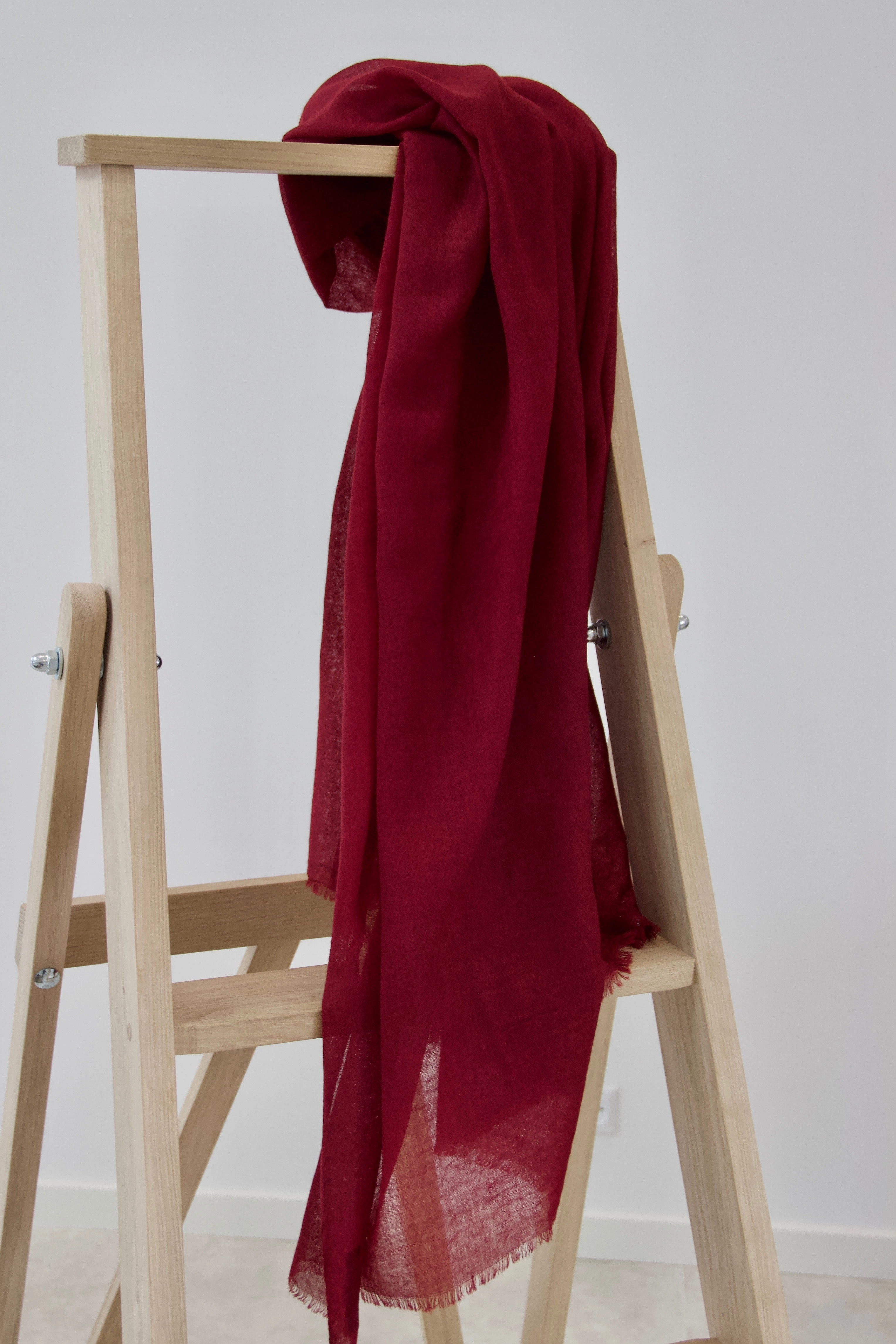 Price Drop Frenzy Bordeaux Wool Scarf