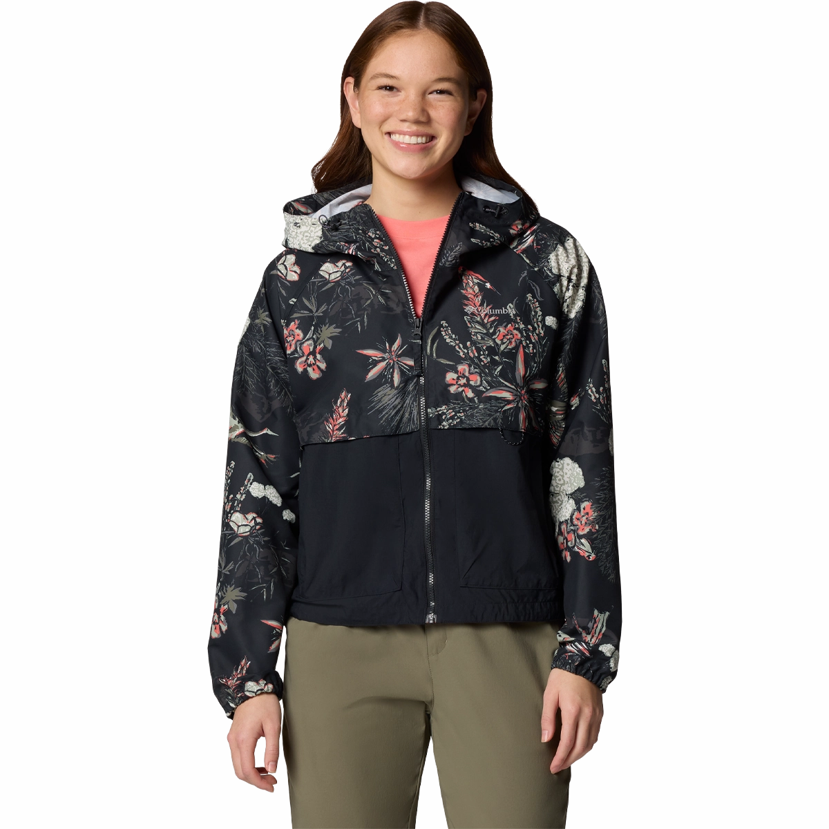 Women'S Spire Valley Printed Windbreaker GiftWorthy Sale Flash Pick Today